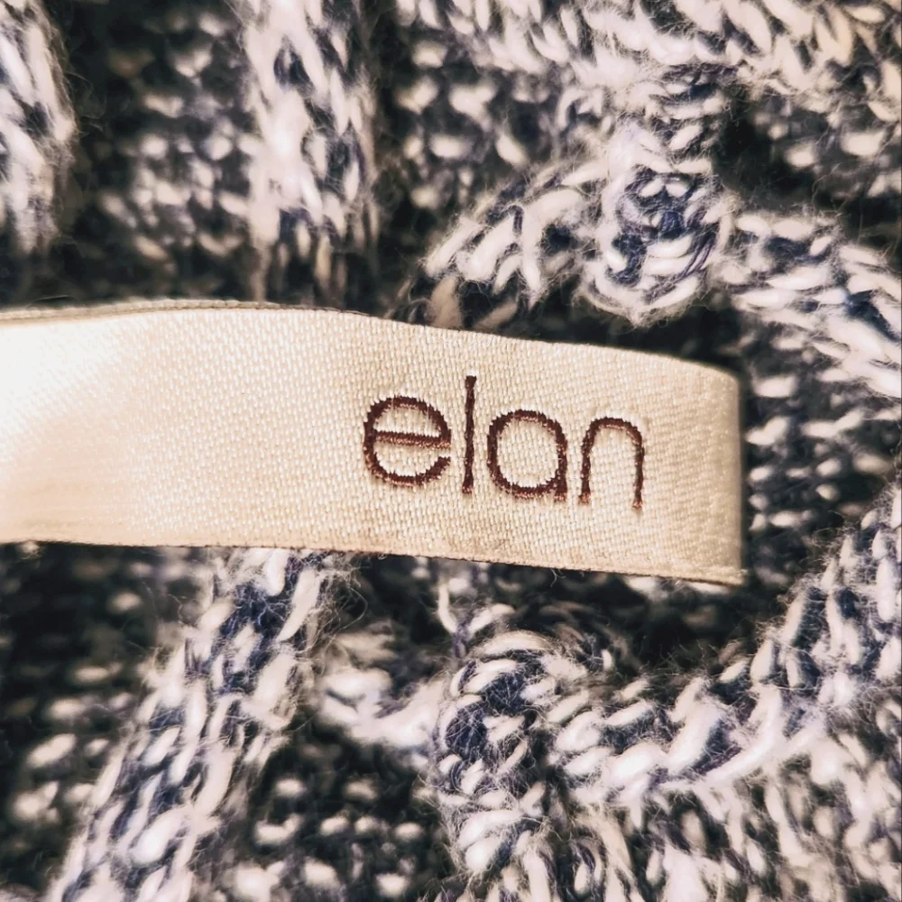 Elan‎ Soft Knit Hoodie Sweater - Navy Heather - Small - Picture 6 of 9